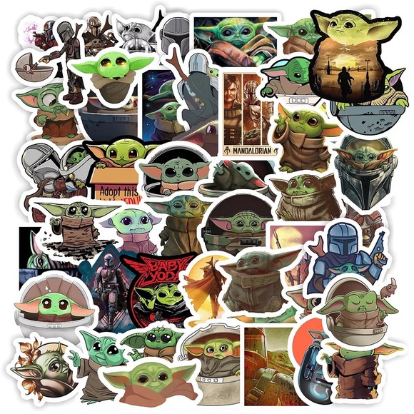 Star Wars Other - 50 Ct Baby Yoda Star Wars Sticker Set